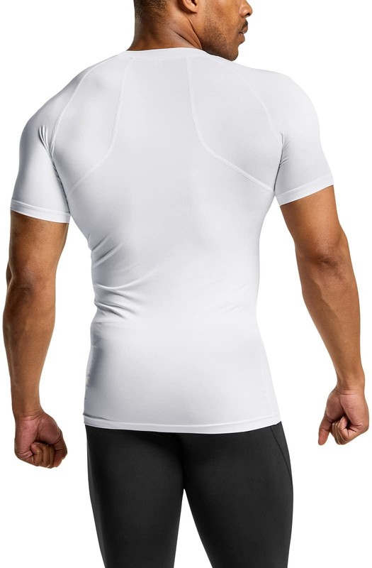 Men's Cool Dry Short Sleeve Compression Shirts, Sports Baselayer T-Shirts Top... gallery