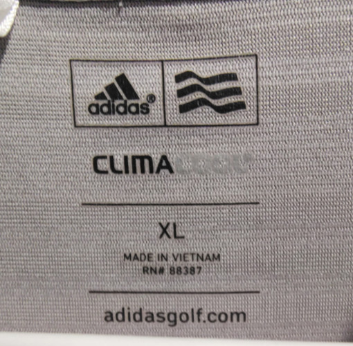Adidas Golf ClimaCool XL Men's XL Gray Polo Shirt Short Sleeve Embroidered Logo gallery