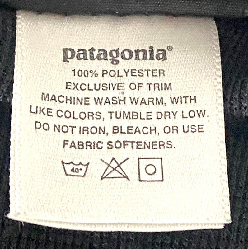 Patagonia Capilene Solid Black Pattern Long Sleeve Crew Neck Base Shirt Size L gallery
