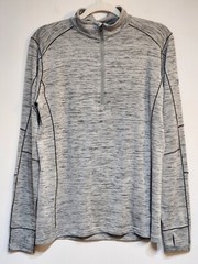 Kuhl Pullover Men’s Medium Gray Alloy 1/4 Zip Athleisure Running Long Sleeve
