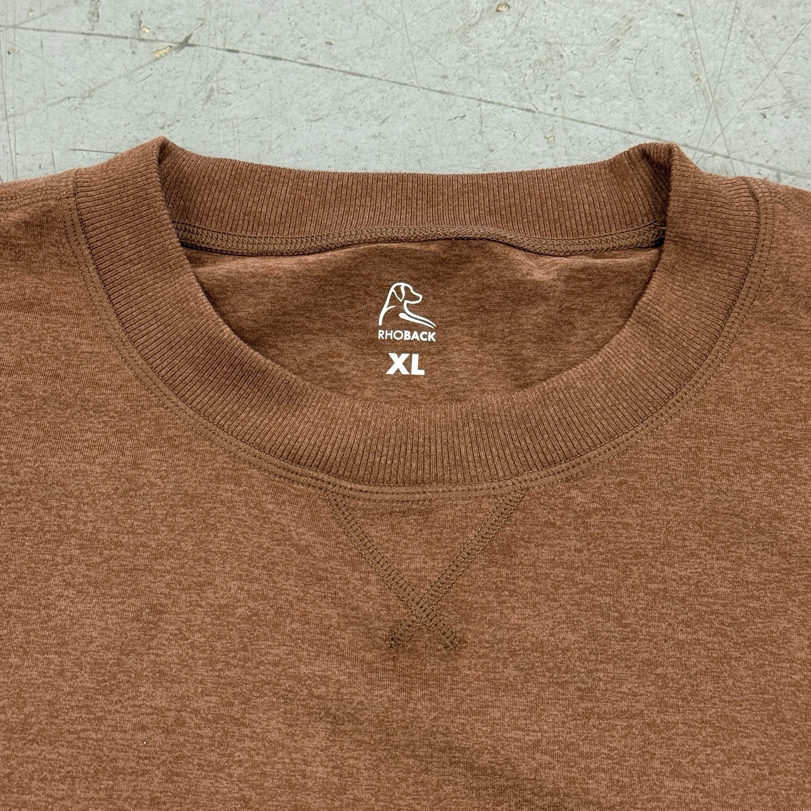 Rhoback Pace Performance Crewneck Men’s XL Brown gallery