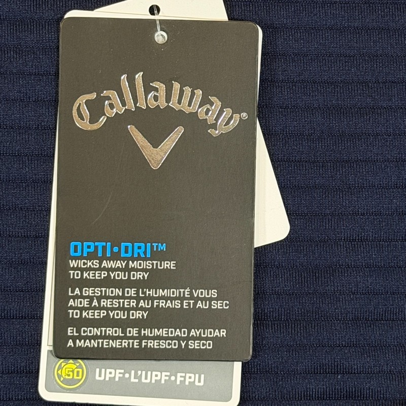 Callaway Mens Midweight Ottoman Pullover Golf Hoodie Navy XL Opti Dri NWT gallery