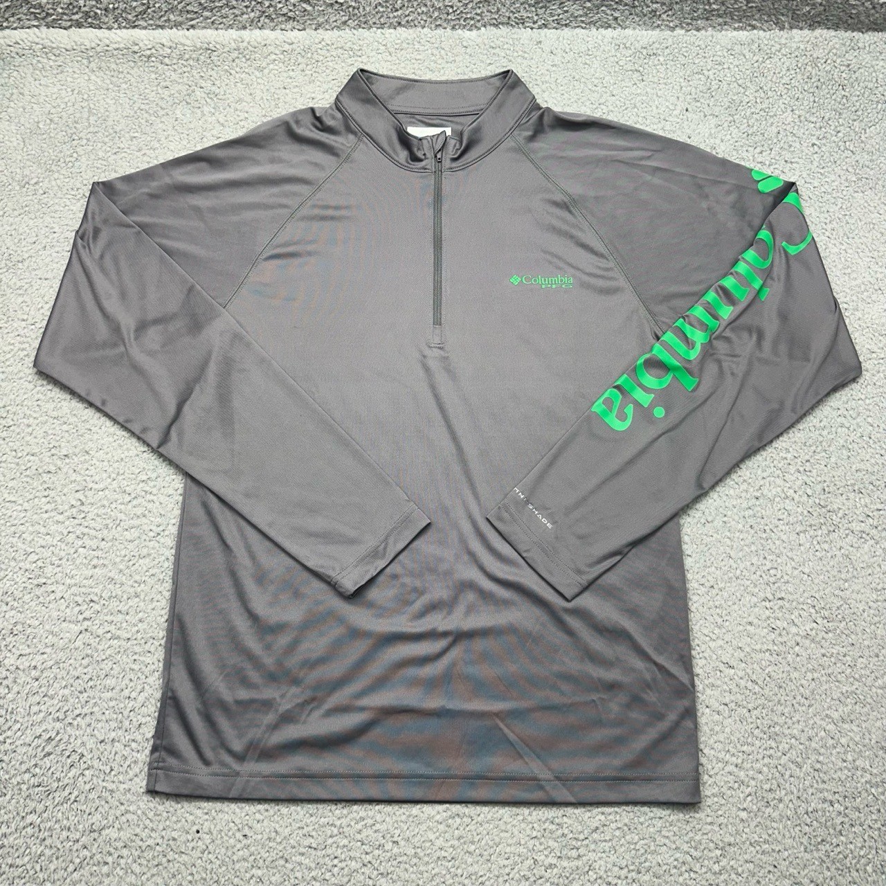 Columbia PFG FM1066 Mens Small Terminal Tackle 1/4 Zip L/S Omni-Shade Shirt gallery