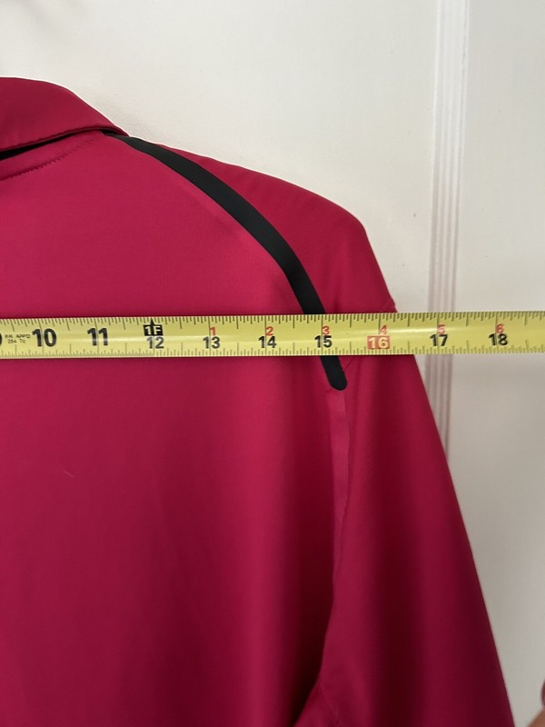Nike Shirt Mens Size Medium Pink Magenta Polo Golf Tour Performance Dri Fit SS gallery