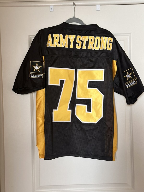 U.S. ARMY STRONG #75 (represents 1775 when U.S Army was est.) FOOTBALL JERSEY gallery