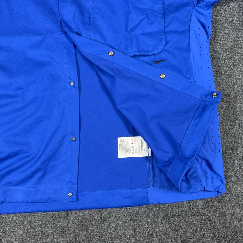 Nike Sportswear Tech Button-Down Jacket Mens Size M Blue Loose Fit NWT $140 gallery