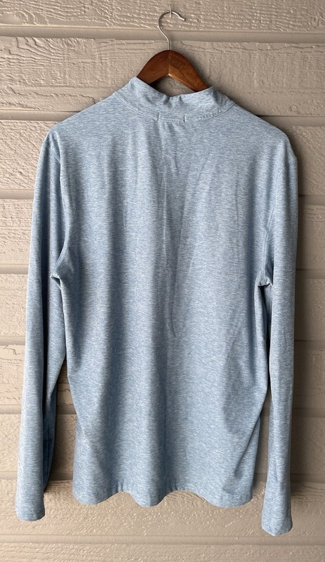 Kydoan Golf Gray 1/4 Zip Long Sleeve Soft Lightweight Pullover Shirt Men's Sz L gallery
