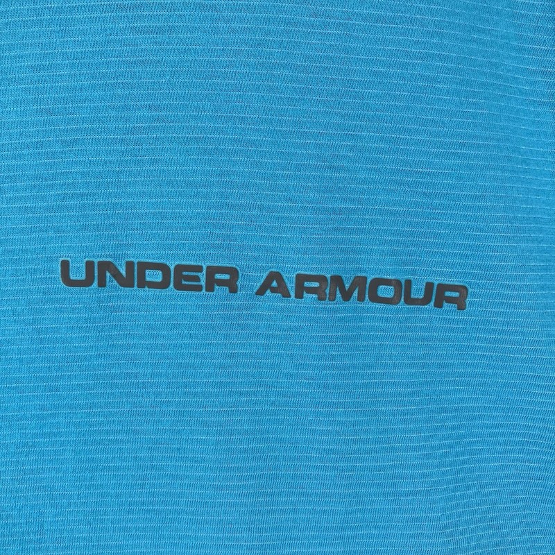 Men's Under Armour Shirt 3XL Loose heatgear Charged Light Blue Short Sleeve EUC gallery