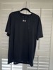 Athletic Shirts, 5 T-Shirts, 2 Black, 1 Grey With 1 Small Rip, 1 Blue, 1 Orange. gallery