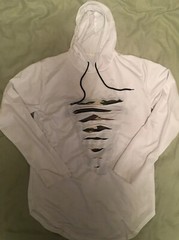 ROMWE Men’s Lightweight Sweatshirt,Camoflauge (CAMO) design~White Casual Top-XL