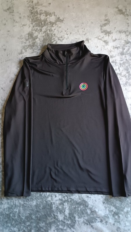 Apple Employee Close Your Rings Quarter Zip Pullover Long Sleeve Shirt size S gallery