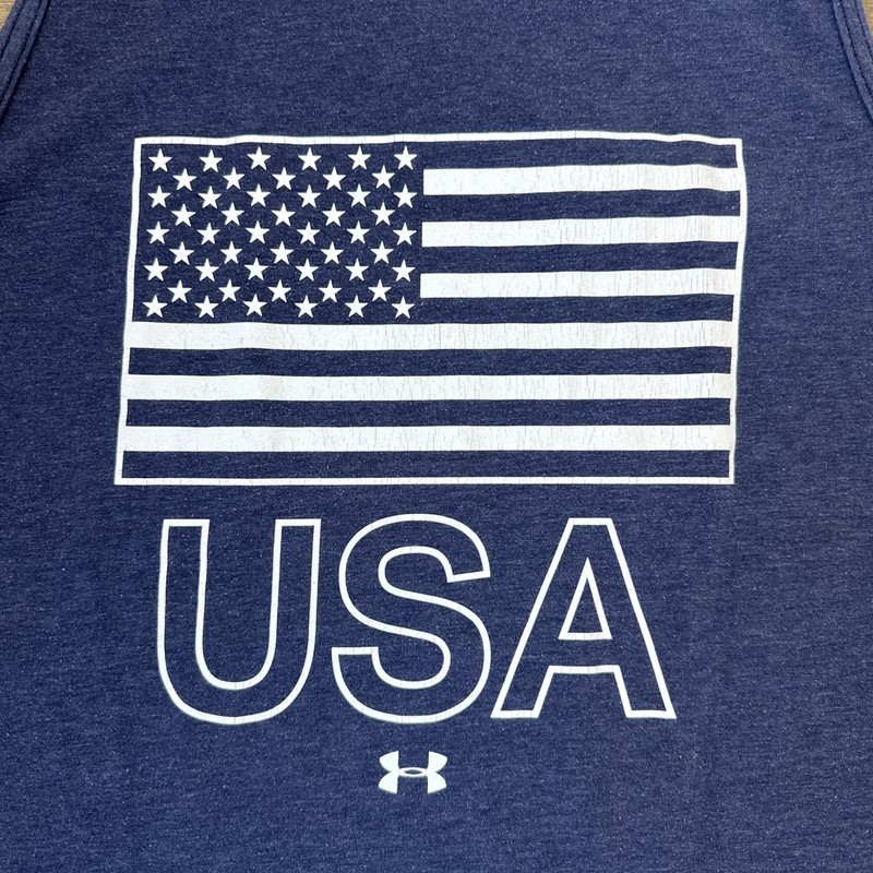Under Armour Shirt Mens Medium Dark Gray Loose Heat Gear Tank Top Sleeveless USA gallery