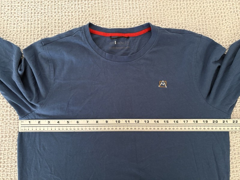 Avalanche Men's Athletic T-Shirt Sz L Sporty Outdoor, Long Sleeve Blue gallery