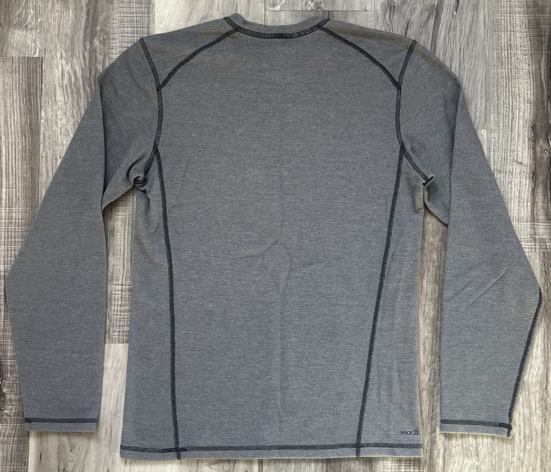 Mountain Hardware Mens Small Gray Waffle Knit Thermal Shirt Work Outdoor gallery