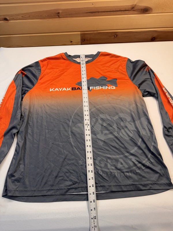 Men's Long Sleeve Fishing Shirt UPF 50+ Sun Kayak Bass Fishing 2Xl KBF gallery