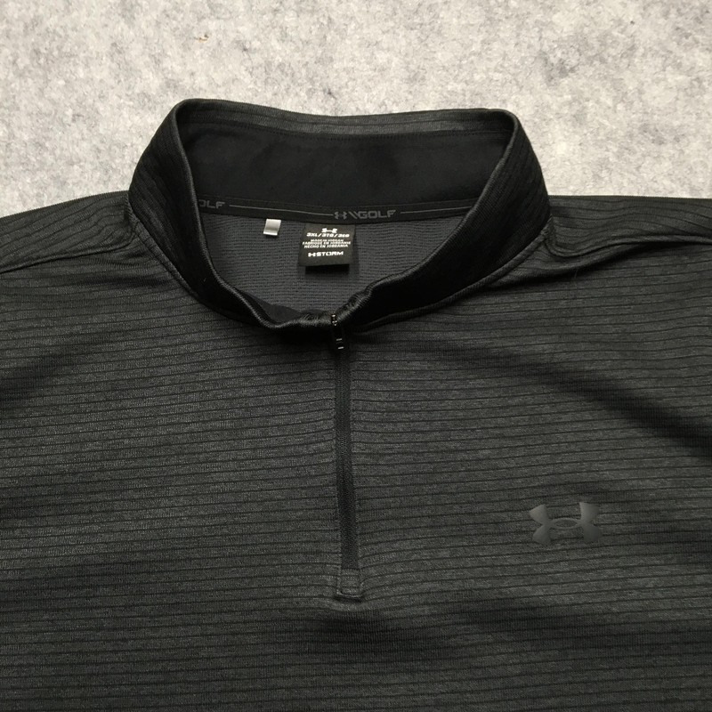 Under Armour Golf Pullover Mens 3XL Gray Storm 1/4 Zip Water Resistant Top gallery
