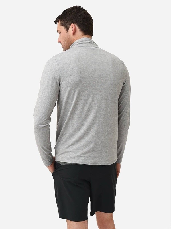 VUORI Men's Ease Performance Half-Zip Pullover Light Gray Size S/M gallery