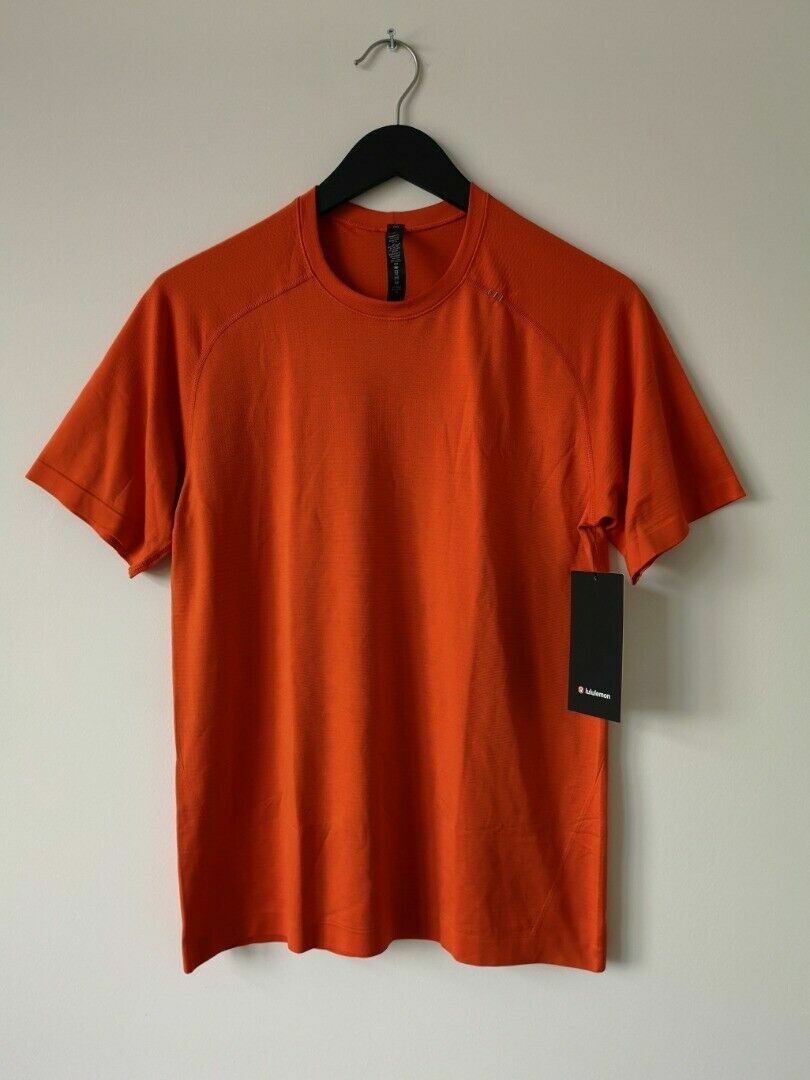 NWT LULULEMON Metal Vent Tech SS Top Shirt Men's XL EXDN/EXDN Orange gallery