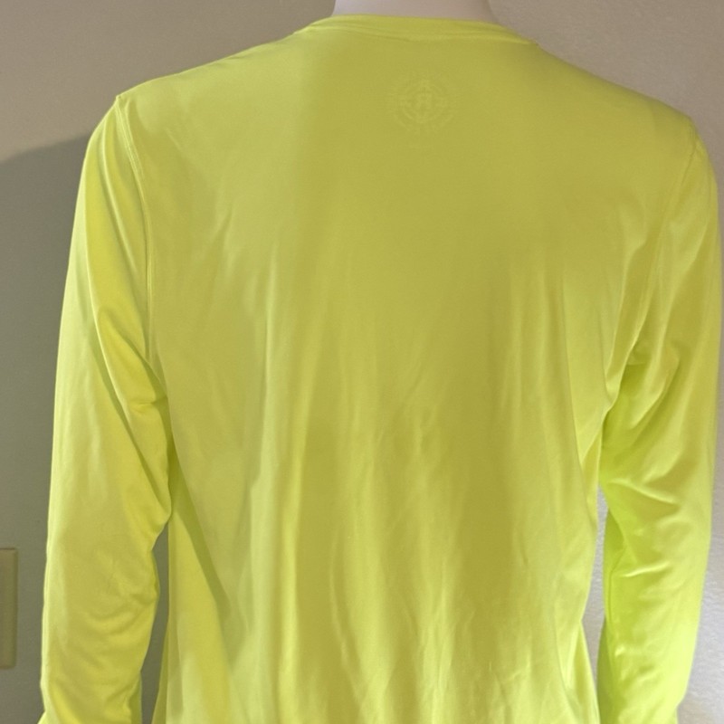 Performance Endurance Gear Neon Yellow Long Sleeve Shirt Size M White Bicycle gallery