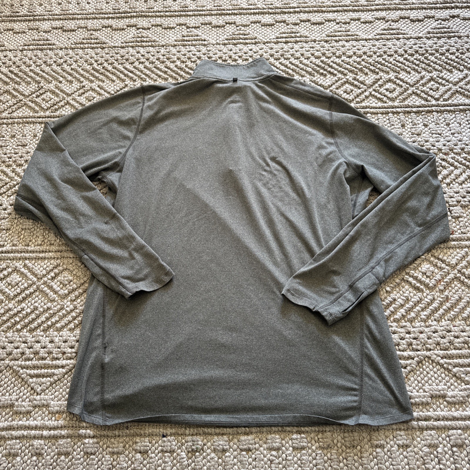 Nike Running Dri-Fit Long Sleeve 1/4 Zip Mens XL Gray Element 504606-355 gallery