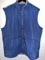 Johhnie O Huck Performance Vest Zip Up XXL Lake JMVT1480 Retail $228