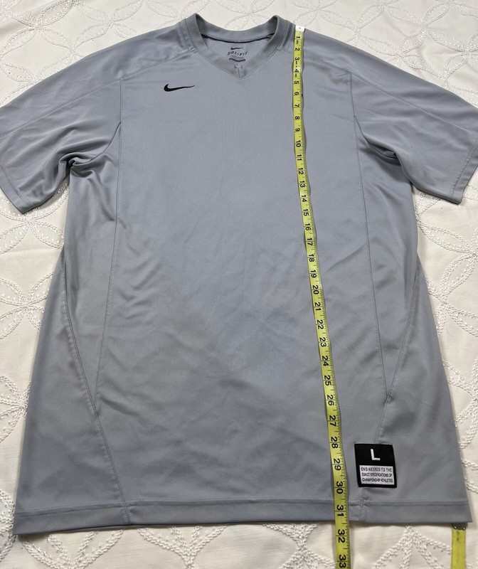 Nike Vapor Dri-FIT Shirt Baseball Practice Cage Jersey Gray 708189 Sz L $40.00 gallery