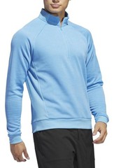 Adidas Elevated Mens Pullover Shirt Sz XL 1/4 Zip Golf Long Sleeve Blue NEW!