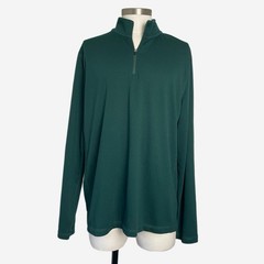 Jcrew Factory Men’s Green Performance half-zip lightweight athleisure outdoor XL