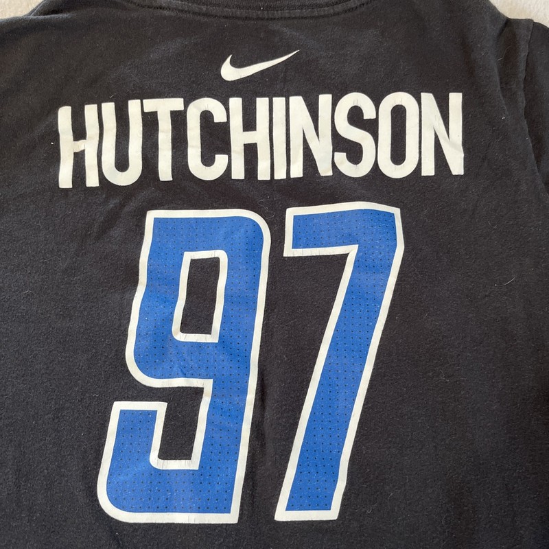 Detroit Lions Aidan Hutchinson Boys XL Nike Black Tee Shirt #97 Hutchinson NFL gallery