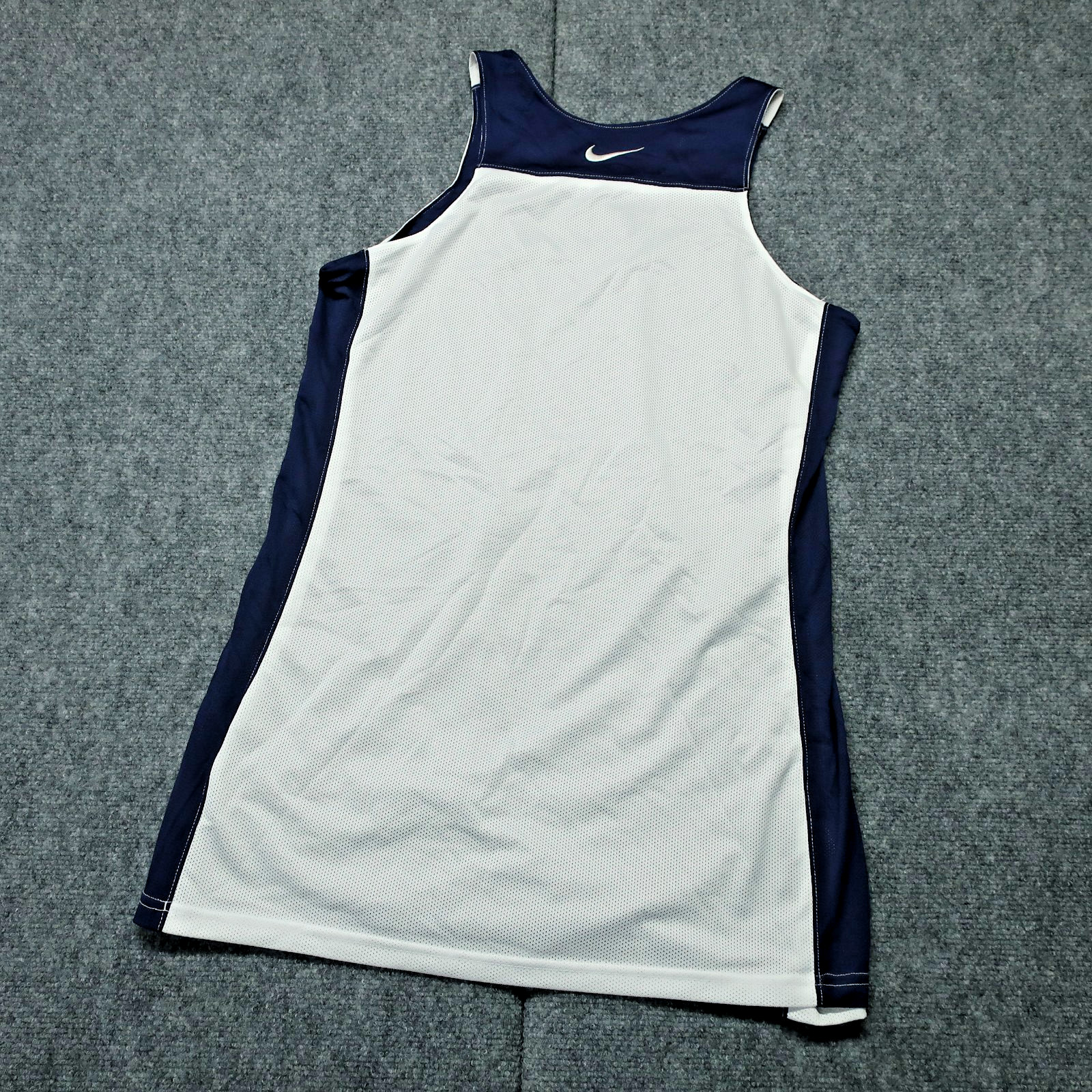 Nike Dri Fit Basketball Reversible Tank Top Mens L-T Blue White Swoosh Logo gallery