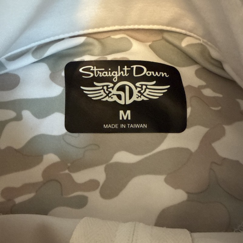 Straight Down Men’s 3/4 Zip Golf Camo Pullover Medium Lightweight gallery