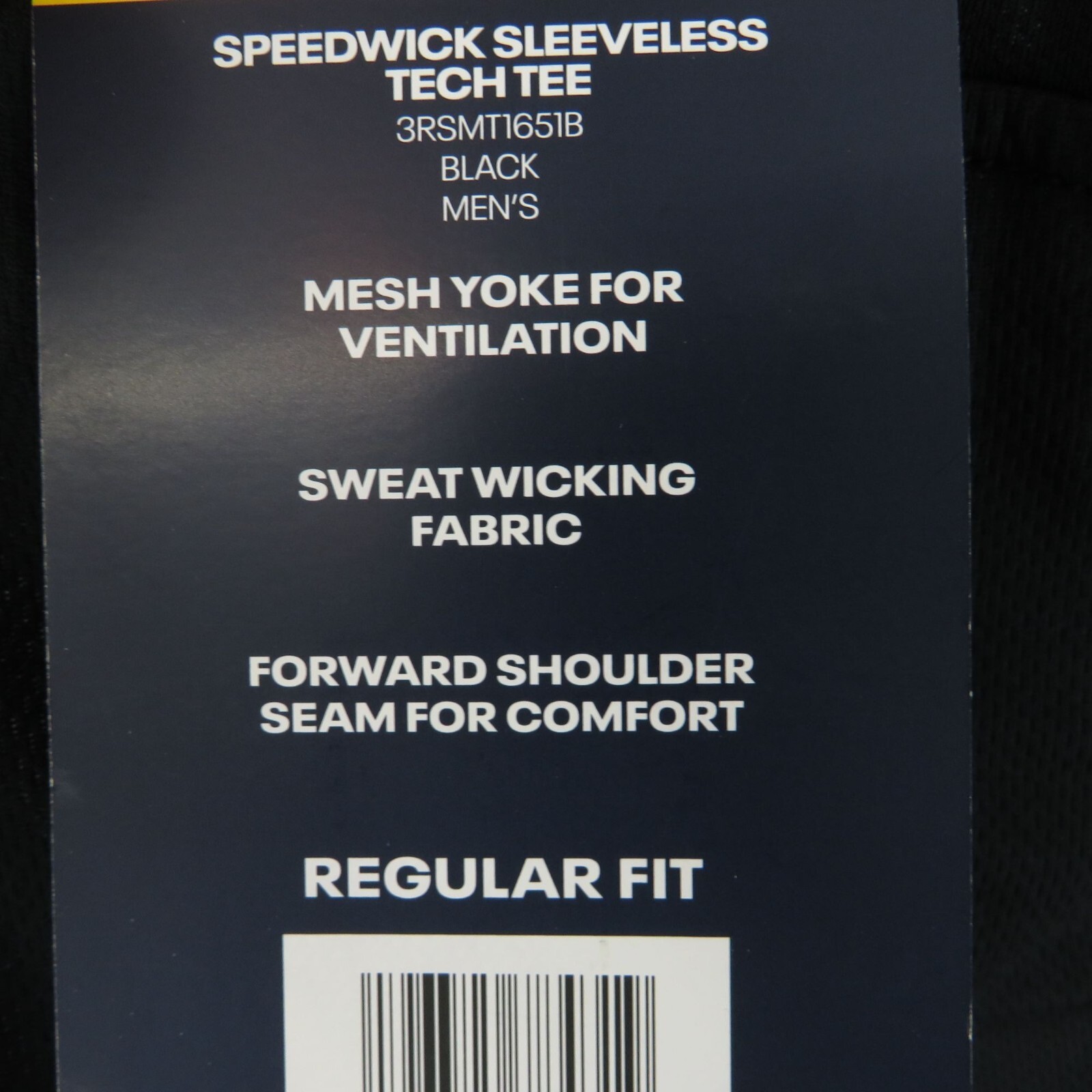 Reebok Men's Speedwick Sleeveless Tech L Tee Black Regular Fit NWT gallery
