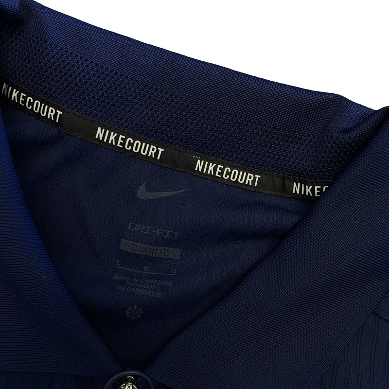 Nike Court Dri-FIT ADV Tennis Textured Polo Shirt Mens Large Slim HQ0792-492 gallery