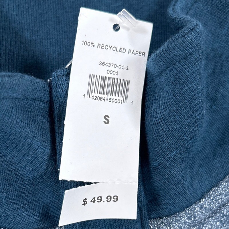 Banana Republic Mens Shirt Small Gray 1/4 Zip Pullover NWT NEW gallery