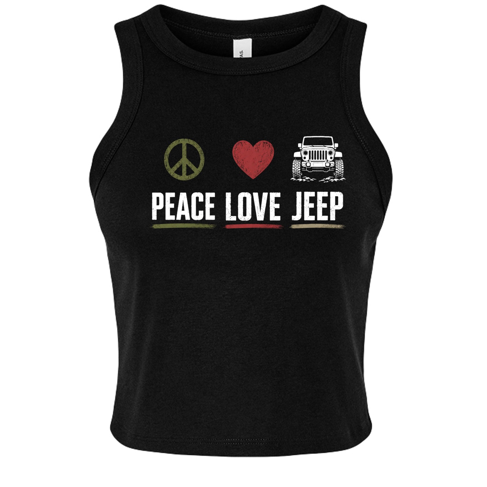 Peace Love Jeep Ladies Tank gallery