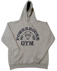 POWERHOUSE GYM old school logo hoodie – weights-fitness-muscle tee-