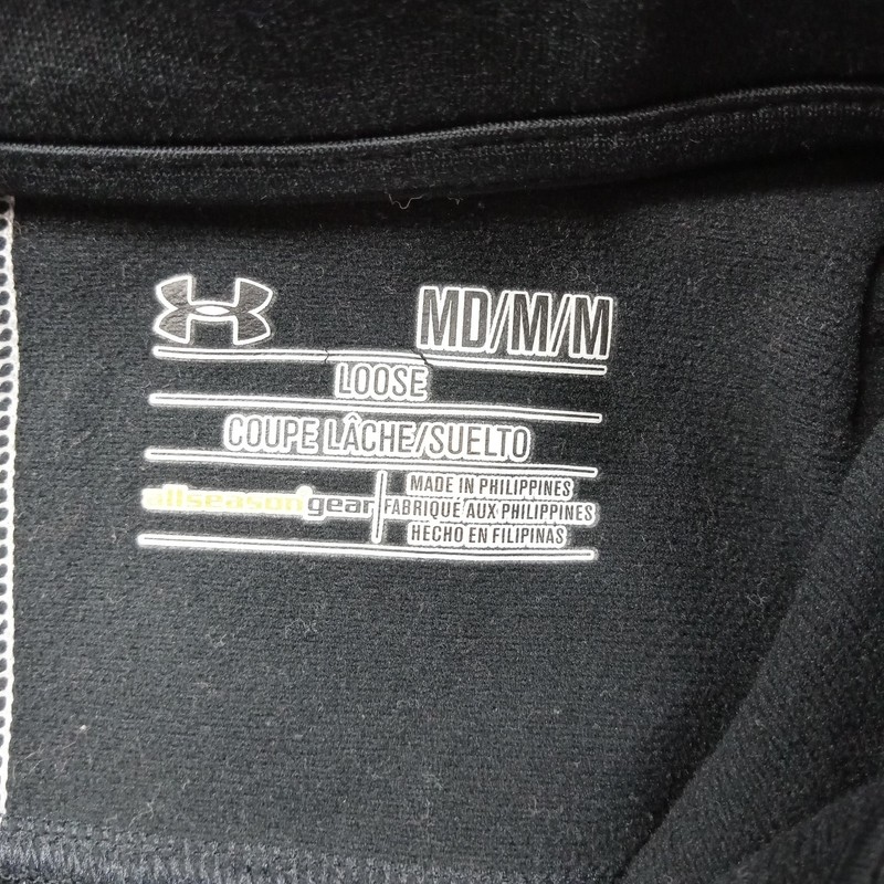Under Armour Sweater Mens Medium Black Quarter Zip Basketball Pullover gallery