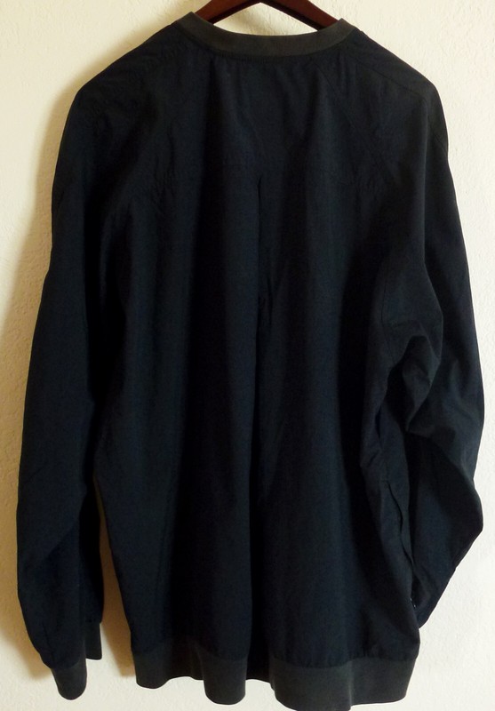 NIKE Men's 2 Snap Black Pullover Windbreaker XL 100% Nylon Body Sri Lanka gallery