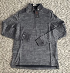 KJUS Liam TechWool Shirt Half Zip Neck Long Sleeve Small S 48 NWT Heather Gray