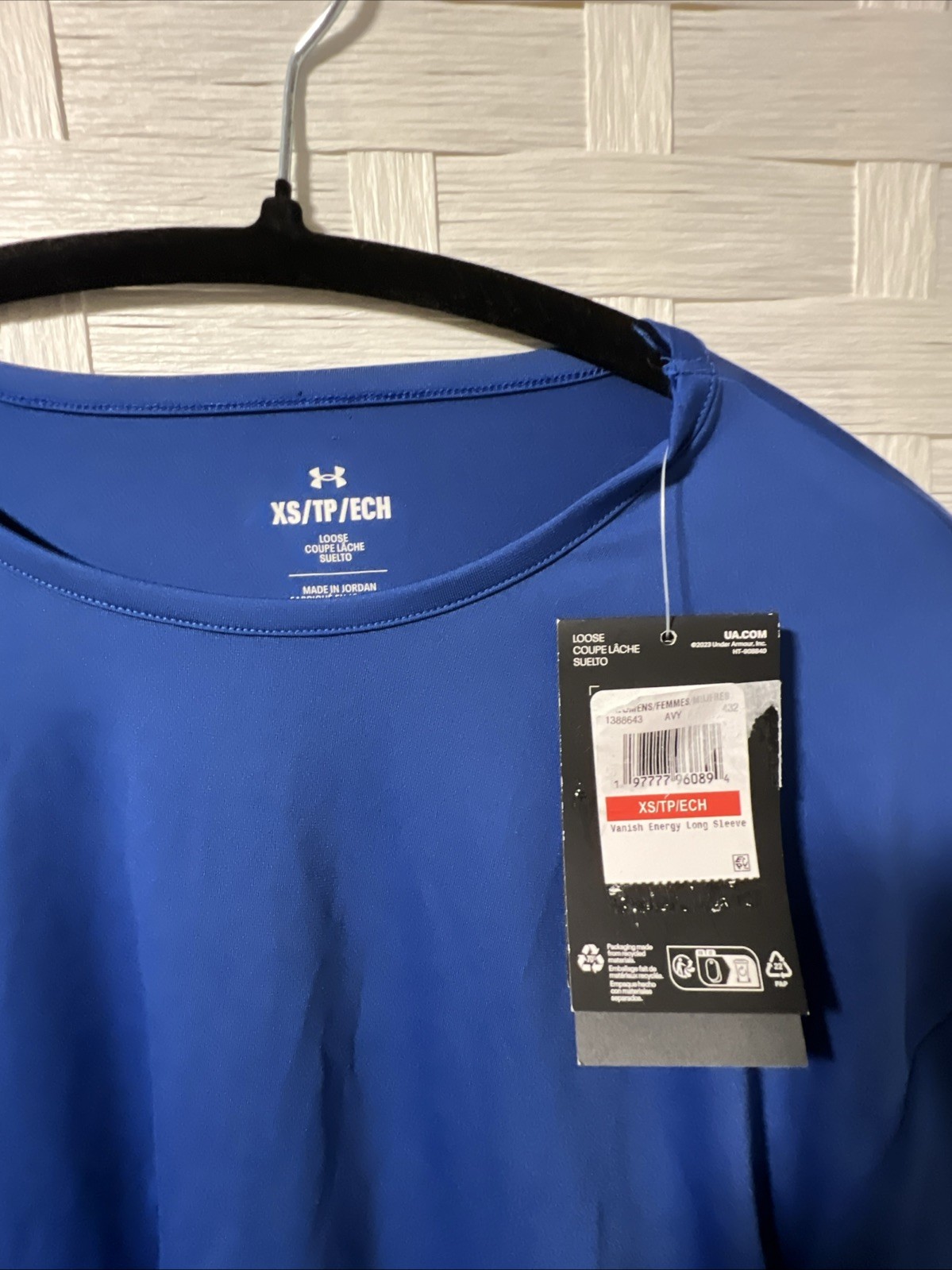 Under Armour Rush Performance Training Long Sleeve Blue Tee XS gallery