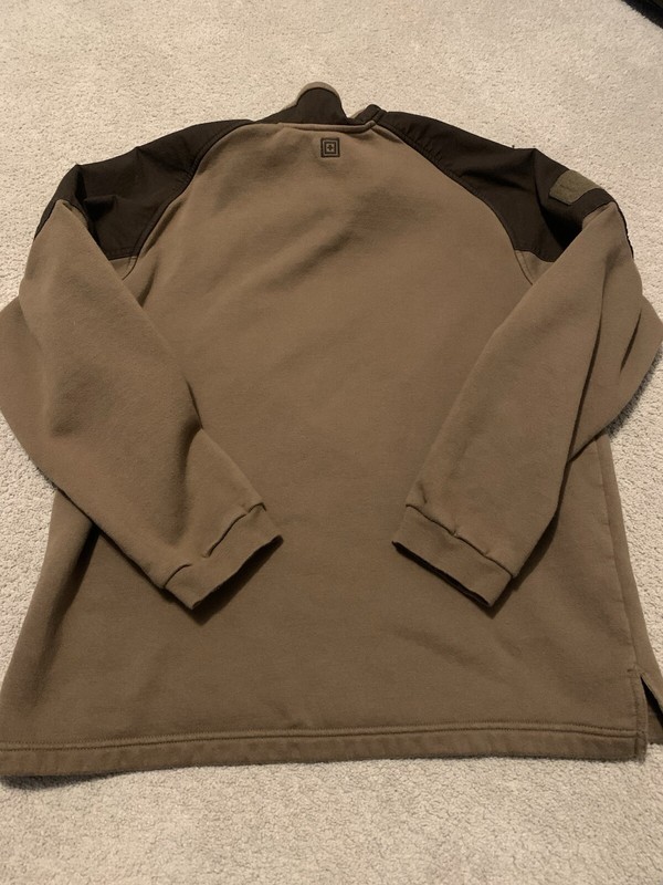 511 Tactical Pullover Brown 1/4 Zip Lightweight Sweater Long Sleeve XL gallery
