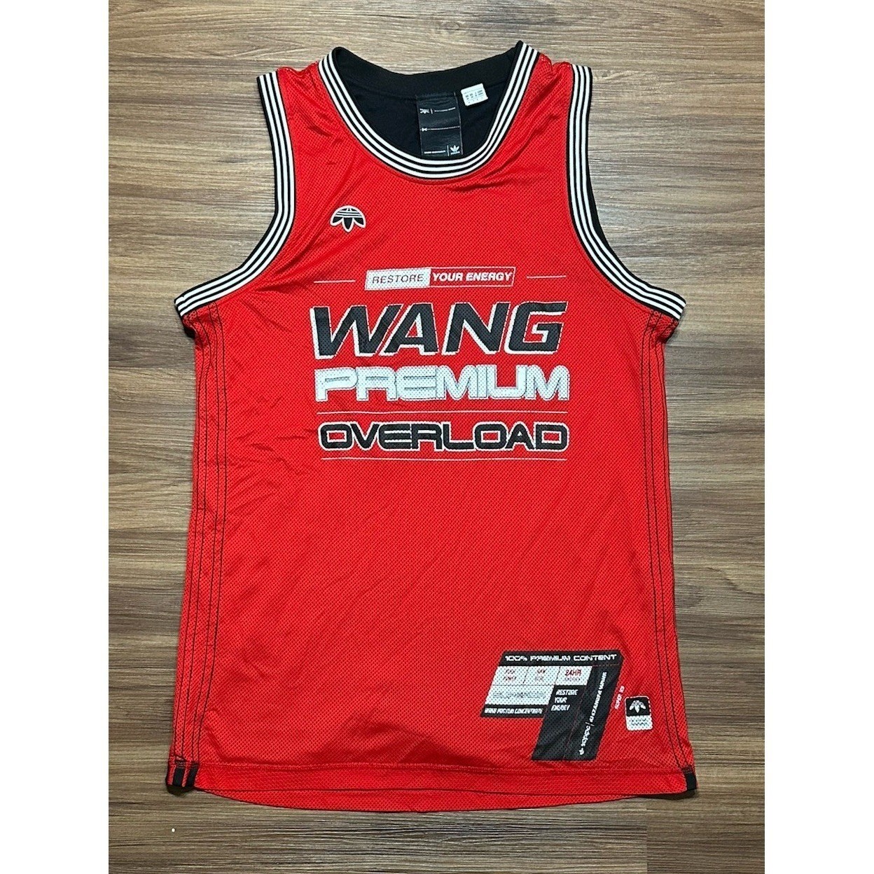 Adidas x ALEXANDER WANG Exclusive NBA All Star Basketball Jersey Red Men's Sz M gallery