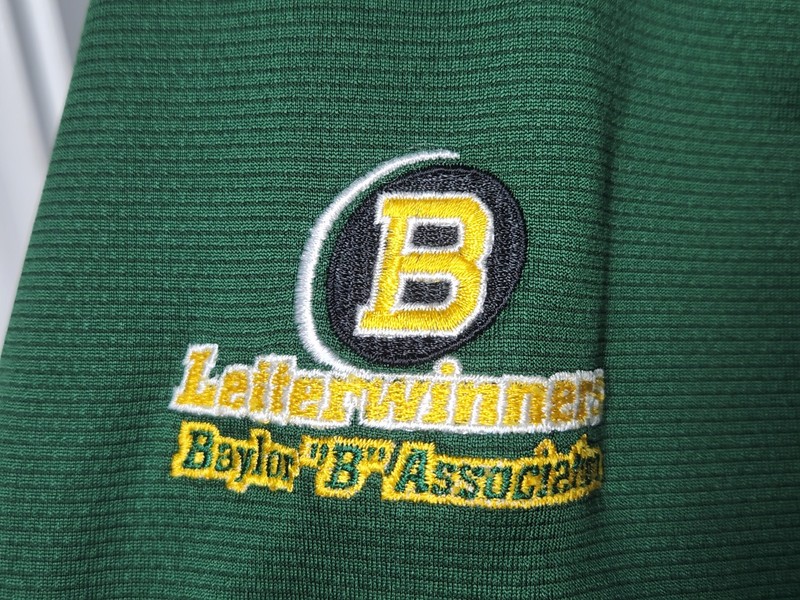 Baylor Bears Ping Performance 1/4 Zip Ranger Pullover L Green "B" Association gallery
