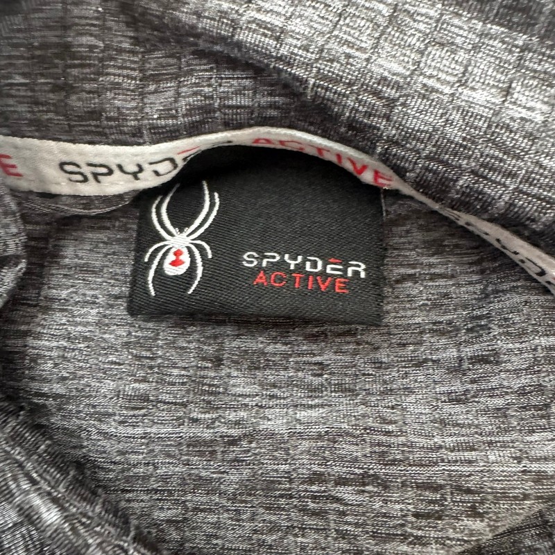 Spyder Mens ProW-B Quarter Zip Pullover Gray Heather Active Top Large gallery