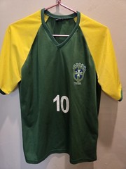 Arts Sports Men’s Brazil Jersey Shirt Size M Number 10 Green/Yellow – 00528