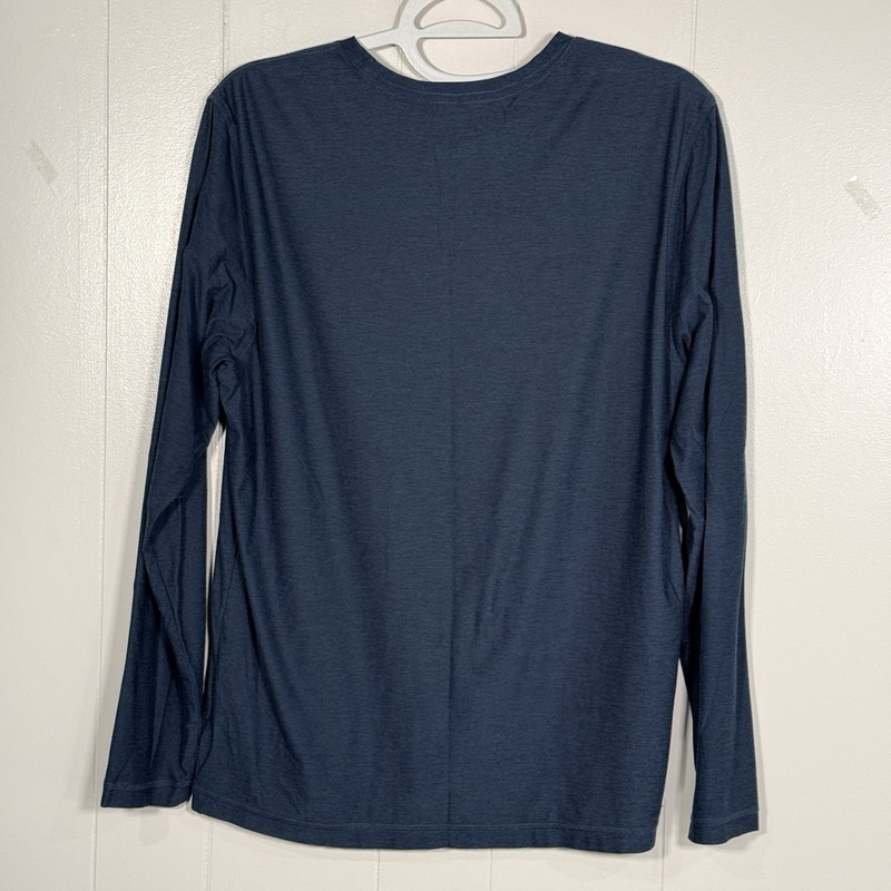 Vuori Strato Tech Tee Long Sleeve Heather Navy Men’s L Performance Shirt V178 gallery