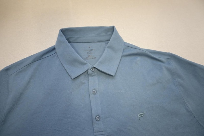 Fabletics Golf Polo Shirt Blue Cotton Poly Blend Short Sleeve Mens Size 2XL XXL gallery