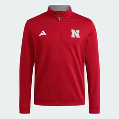 adidas Nebraska Cornhuskers Elevated 1/4 Quarter Zip JZ8570 XL $100