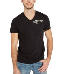 Buffalo David Bitton Mens Tarip Graphic T-Shirt, black, 2XL