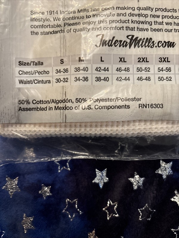 Indera Maximum Weight Thermal Top Crew Long-sleeve Size Large Indera Mills NEW gallery